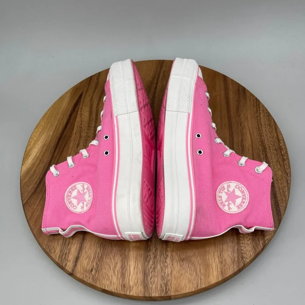 Converse Chuck Taylor All Star Lift Shoes Womens 11 Pink Platform Retro Varsity